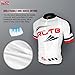 Arltb Cycling Jersey and Bib Shorts Set Bicycle Bike Short Sleeve Jersey,White,XX-Large