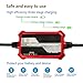 FOVAL 2000mA Automatic Trickle Battery Charger 12V Fully Automatic Battery Charger for Car Motorcycle Lawn Mower SLA AGM GEL CELL WET Lead Acid Batteries