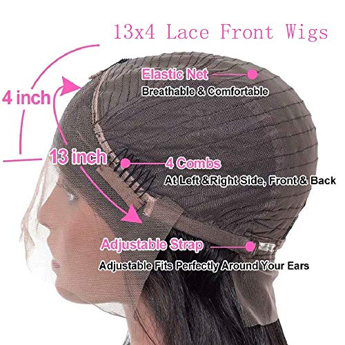 Human-Hair-Lace-Front-13x4-Wigs-Bob-12-Inch-130-Density-Brazilian-Virgin-Human-Hair-Short-Bob-Wigs-Straight-Hair-Natural-Color