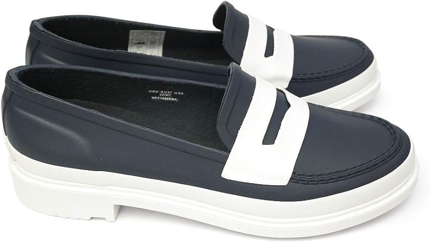 Amazon ドクターマーチン ハンター Wff1080rma レディース リファインド コントラスト ペニーローファー 防水 マット オールシーズン Dr Martens ドクターマーチン レインシューズ