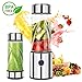 iFedio Personal Portable Blender Smoothie USB Rechargeable Quiet Mini Mixer Juicer Cup Travel,Sports, Home licuadora portátil Food-Grade 14(oz) Silver,