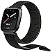 Shangpule Bands Compatible for Fitbit Versa/Versa Lite/Versa SE/Versa 2, Woven Nylon Sport Watch Replacement Band Bracelet Strap Breathable Loop Fastener Adjustable Wristbands Women Men