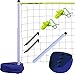 Park & Sun Sports Portable Indoor/Outdoor Swimming Pool Volleyball Net System, Blue, 24' W x 3' H