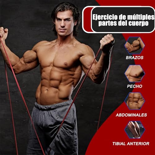 Zaffaella Bandas de Resistencia 13 PCS,Ligas de Resistencia para Ejercicio, Fuerte Bandas Elásticas para Pull Up & Crossfit - con 2 Ancla de Puerta, 2 Manijas, 2 Ganchos y Bolsa, Gimnasio