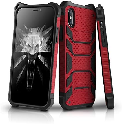 iPhone X Case, Xpener Military Grade Dual Layer Hybrid Armor Protective Case with Free Lanyard Strap Non-Slip Shockproof Bumper Cover for iPhone X (2017)