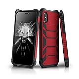 HokoAcc for iPhone X Case, Military Grade Dorp Test Hybrid Armor Protective Case with Lanyard Strap Non-Slip Shockproof Bumper Shock Absorption Cover for iPhone X (2017)