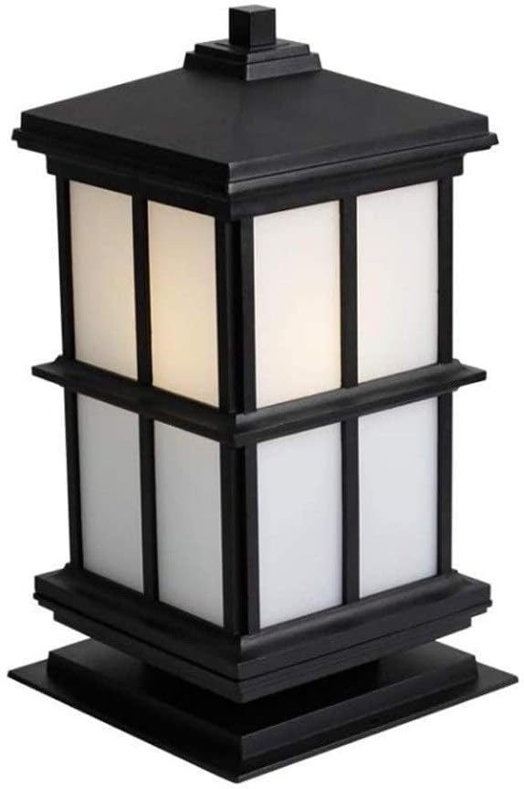 China Square Ip65 Impermeable Al Aire Libre Vintage Lámpara De Columna