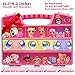 ASH BRAND Durable Figures Carrying CASE Storage Organizer | Fits Up to 50 Mini Toys Miniature Characters Or Tiny Bags & Baskets| Pink Toys Box with Compartments & Handle ... (Secret Eyes)