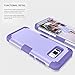 Galaxy S8 Plus Case, KAMII 3 in1 [Shockproof] Drop-Protection Hard PC Soft Silicone Combo Hybrid Impact Defender Heavy Duty Full-Body Protective Case Cover for Galaxy S8 Plus (Light Purple)