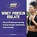 NOW Sports Nutrition, Whey Protein Isolate, 25 G With BCAAs, Creamy Chocolate Powder, 10-Pound