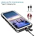 lanwow Compatible with Samsung Galaxy S9 Waterproof Case, S9 Wireless Charging Support Case Shockproof Snowproof Built-in Screen Protector Rugged Waterproof Case for Galaxy S9- Classic Black