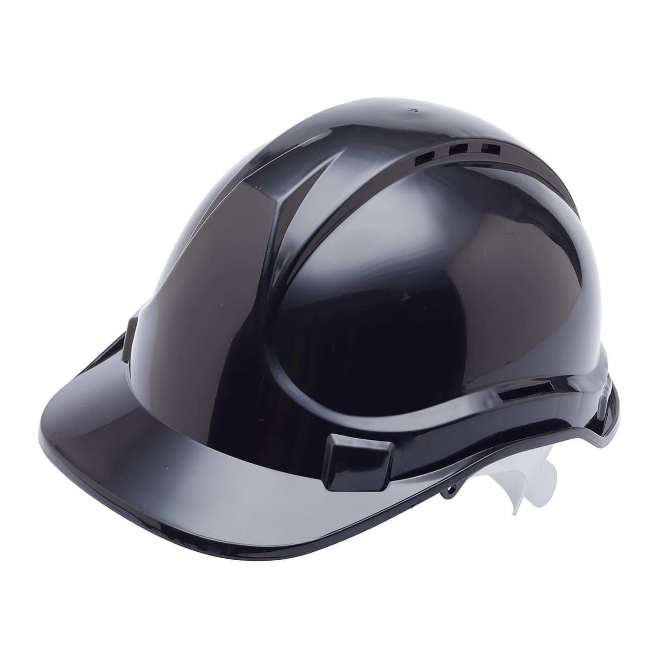 Blackrock Black Hard Hat, Safety Helmet, For Construction, Mens Womens Unisex, Work Hats, Builder, One Size Adjustable Head Strap, HDPE Protection, UK/EU 2016/425 EN937:2012+A1:2012