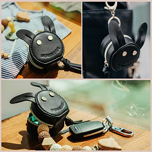 Pacifier Case Holder with Clip by MOMINSIDE, Pacifier Charm Pod Cute