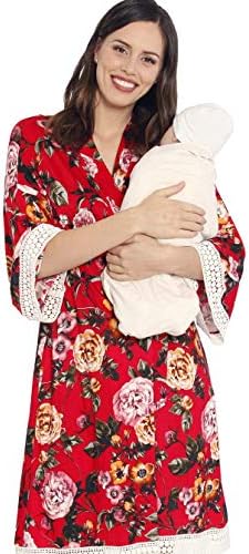 birthing gown and swaddle