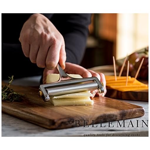 Bellemain Stainless Steel Wire Cheese Slicer Hand Held Cheese Cutter