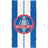 Shelby Cobra Beach Towel, 30"x60" Shelby Racing Stripe Beach Towel