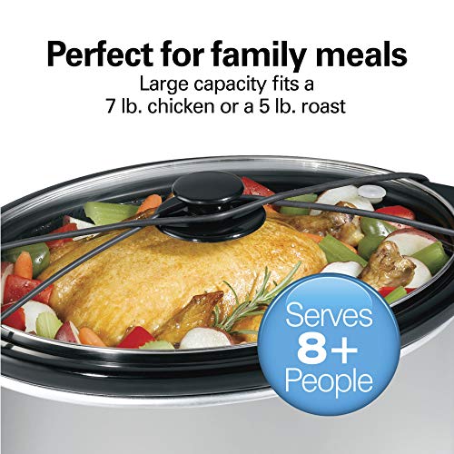 Hamilton Beach 7Quart Portable Slow Cooker Serves 8+, Dishwasher Safe