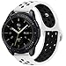 KADES Galaxy Watch 42mm Band, Galaxy Watch Active Band, 20mm Replacement Strap with Quick Release Pin Compatible for Garmin VivoActive 3, Ticwatch E, Amazfit Bip Smart Watch (White Black)