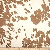 Udder Madness Cow Upholstery Palomino Fabric By The Yard