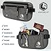 VENTURE 4TH Slim Minimalist Design RFID Money Belt with RFID Blocking Sleeves, for Men and Women – Ideal for Keeping Your Cash, Credit Card, Passport, Phone Secure When Traveling - Gray