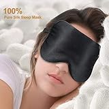 Eye Mask for Sleeping PaiTree Natural Silk Sleep Mask & Blindfold , Professionally-Made , Super-Smooth & Skin-Friendly Eye Shade Eye Cover for Sleeping For Woman & Man