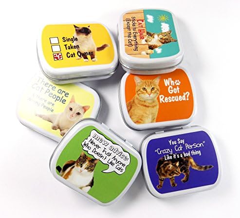 Novelty Mints Crazy Cat Owner Refreshing and long lasting Candy Mint Tin box