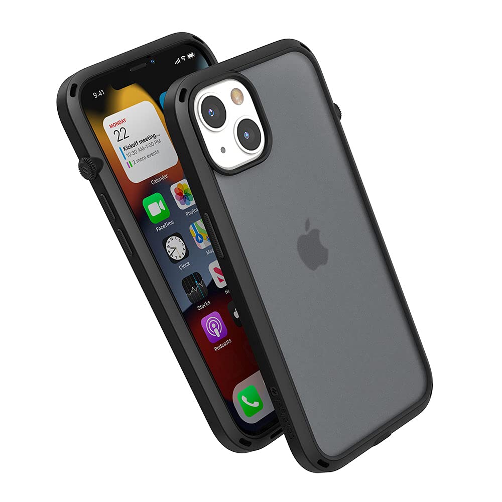 Catalyst iPhone 13 Case Influence Series Slim Case, Finger-Print Safe Cases, Drop Proof Phone, with Lanyard (Stealth Black) — image 1