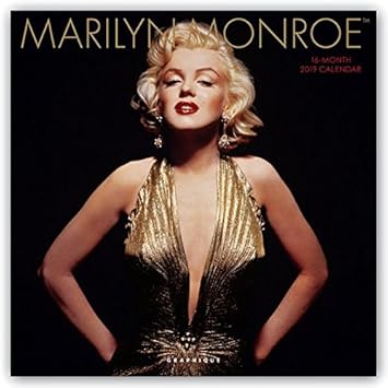 Amazon Com Graphique Marilyn Monroe Wall Calendar 16 Month 2019 Calendar 12 X12 W 3 Languages 4 Month Preview Marked Holidays Office Products