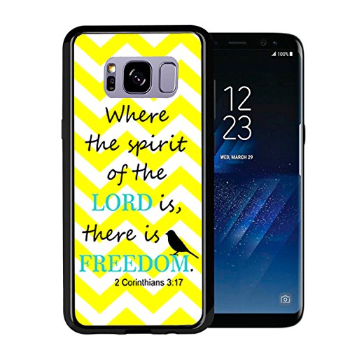 Religious 2 Corinthains Yellow Chevron for Samsung Galaxy S8 2017 Case Cover by Atomic Market