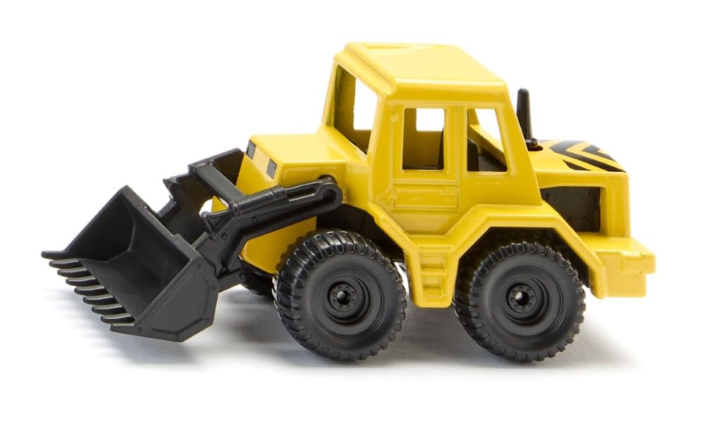 siku 0802, Front Loader, Metal,Plastic, Yellow,Black, Movable front loader