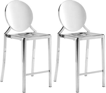 Amazon Com Zuo Modern 100551 Eclipse Counter Chair Set Of