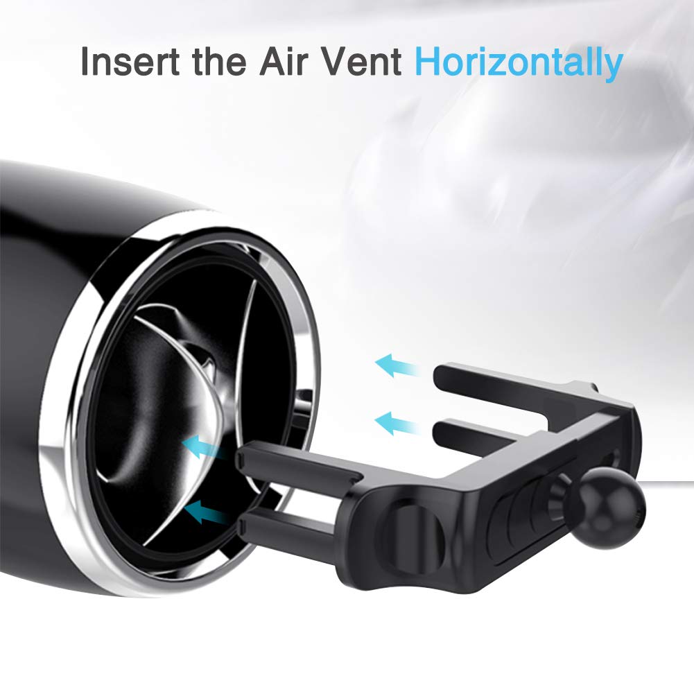 Kaome Handyhalterung für Runde lüftungen Mercedes Benz Handyhalterung Auto Lüftung Einhandbedienung Kratzschutz KFZ Handy Halterung für iPhone Samsung Galaxy Huawei 3