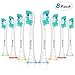 Replacement Brush Heads for Philips Sonicare Rechargeable Electric Toothbrush, 8 Pack, Fits Plaque Control, Gum Health, DiamondClean, FlexCare, HealthyWhite and Sonic Snap-On Brush Handles by Bestrice