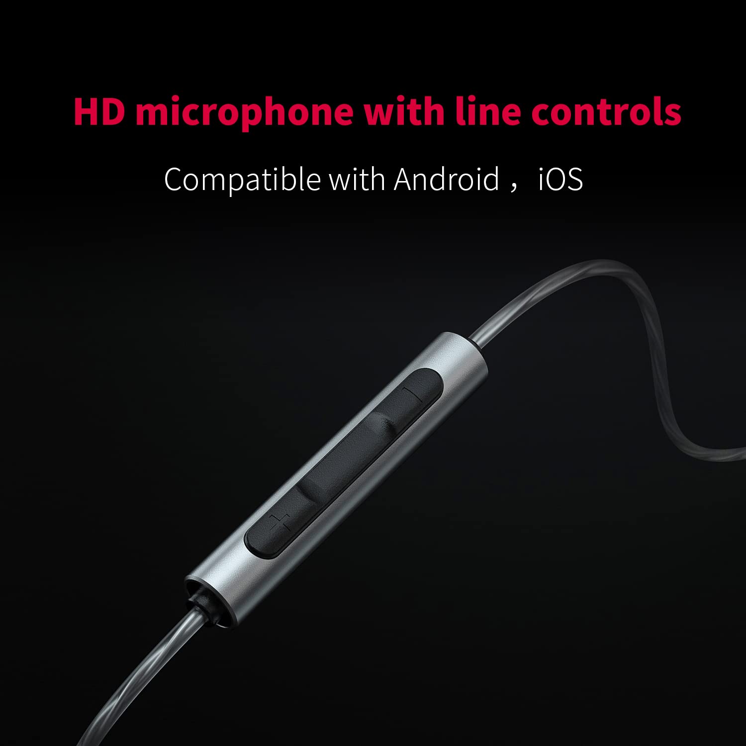 FiiO JadeAudio Headphone Earbuds Wired High Resolution Strong Bass Lossless 1DD for PC/Smartphones/Laptop with Mic JD3 (Silver)