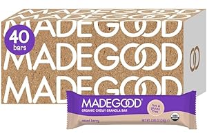 MADE GOOD MadeGood Mixed Berry Granola Bars (40 Count - 0.85 Oz Each) Gluten Free and Organic Healthy Snacks
