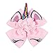 OAOLEER 4pcs 8 inch Unicorn Large Hair Bows with Alligator Clip Gift for Girls Toddles