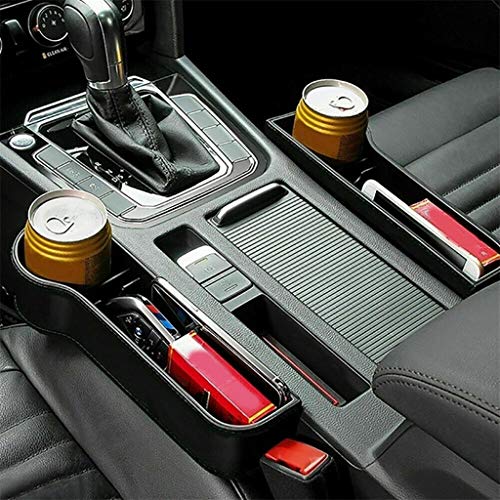 Radorock 2PC Car Seat Gap Storage Box,Console Side Organizer Multifunctional Box Car Seat Pocket Catcher Organizer - Thumbnail 3