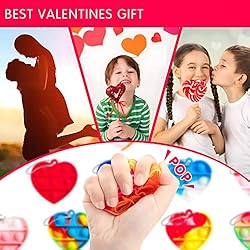 GETIEN 60 PCS Heart-Shaped Pop its Set Fidget Toys