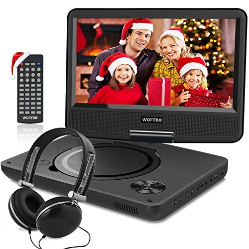 WONNIE New 10.5 Inch Portable DVD Player with 9.5 inch Swivel Screen