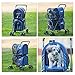 VIAGDO Double Pet Stroller for Small Medium Dogs & Cats, Detachable 4 Wheels Cats Stroller Double Dog Stroller with 2 Portable Travel Carrier/One-Hand Folding/Suspension Systemthumb 1