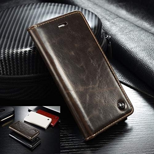 Luxury Leather Wallet Case Flip Cover Built-in Card Slots Stand for SG S4 S5 S6 / S7 / S7 Edge/Sony Xperia Z3 Z4 Z5 / iPhone 5S 6 Plus/Phone Wallet Case(Black,iPhone 6S)