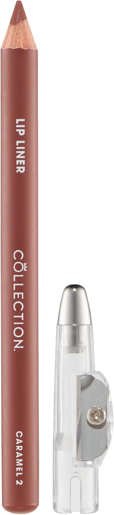 Collection Cosmetics Long-Lasting Lip Liner Pencil with Sharpener Caramel