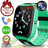 Kids Smart Phone Watch GPS Tracker - Kidaily SmartWatch for 3-14 Years Boys Girls with SOS Anti-lost Camera Game SIM Card Slot Touch Screen Digital Wrist Children Bracelet Watch Birthday Holiday Gift