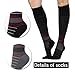 David accessories Compression Socks Unisex 6 Pairs 20-30 mmHg Medical Grade Stocking (6 Color, S/M)
