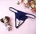 Celamirio Variety 3 Pack Sexy Pearl G-String Thong Panties Sexy Underwear for Women M