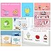 Kids Educational Kitchen Stickers Nursery Decor Decals Playroom Wall Art Decorations Pack of 20 Colorful Food with Labels