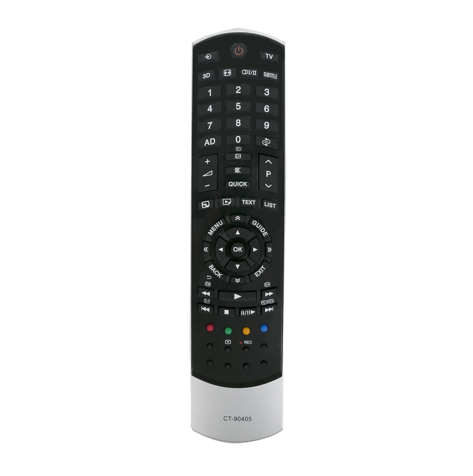 AULCMEET CT-90405 CT-90404 Replace Remote fit for Toshiba 40TL933F 40TL968G 46TL933F 46TL968G 55VL963 55XL975G 75028483 47VL963G 47WL968B 47WL968F 47XL975G 47YL985G 32TL933 32TL963G 32UL975G 40TL933F