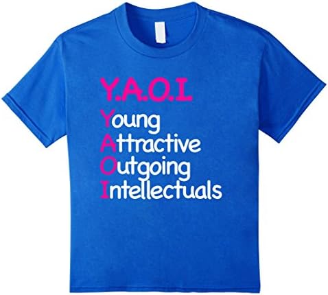 Kids Yaoi Shirt 12 Royal Blue