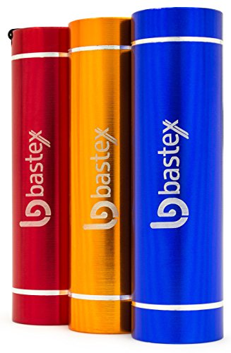 Bastex 3 pk Super Bright Mini Pocket LED Aluminum Red Flashlight with Lanyard Strap Powerful Lightweight Push Button Easy Fast Operation Great for Hunting Backpacking