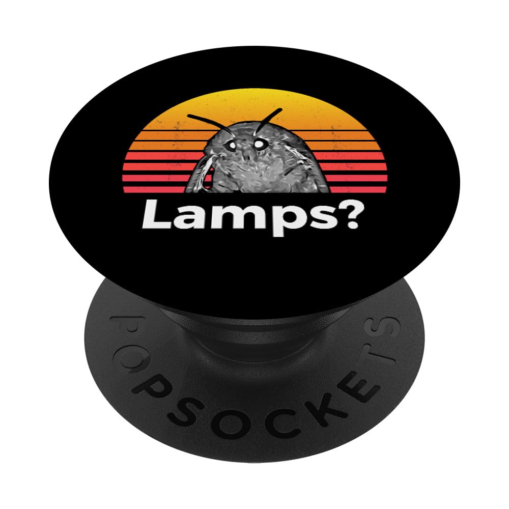 Moth Meme Funny Lamp PopSockets Adhesive PopGrip